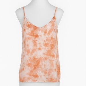 Double Zero Tie-Dye Tank Top | Apricot Orange Cami | NWT Size Large